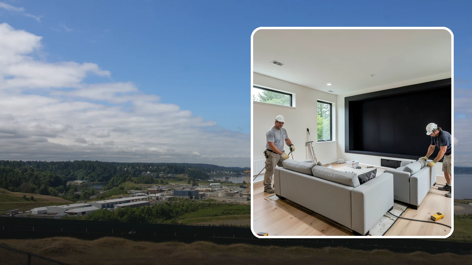 Home Theater Construction in University Place, Pierce County, WA - We construct home theaters with the acoustics, wiring, and seating for a true cinema experience.