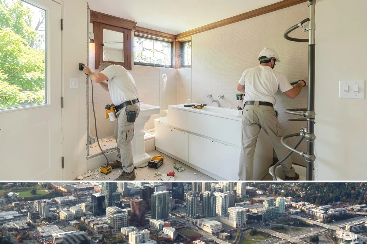 Home Theater Wiring in Bellevue, King County, WA - Home theater wiring fits well within a remodel or as an indoor project during the rainy PNW winter.