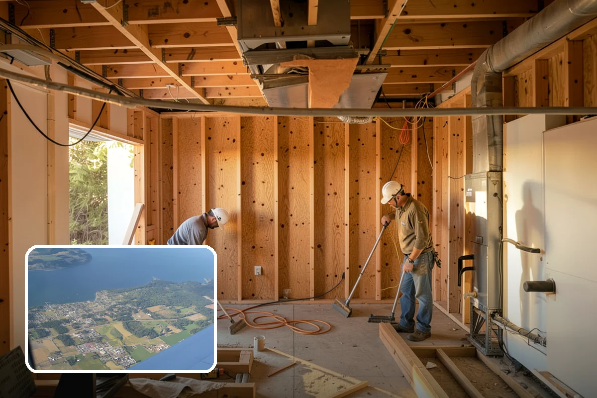 Home Theater Wiring in Coupeville, Island County, WA - Hidden wiring for a clean, clutter-free room