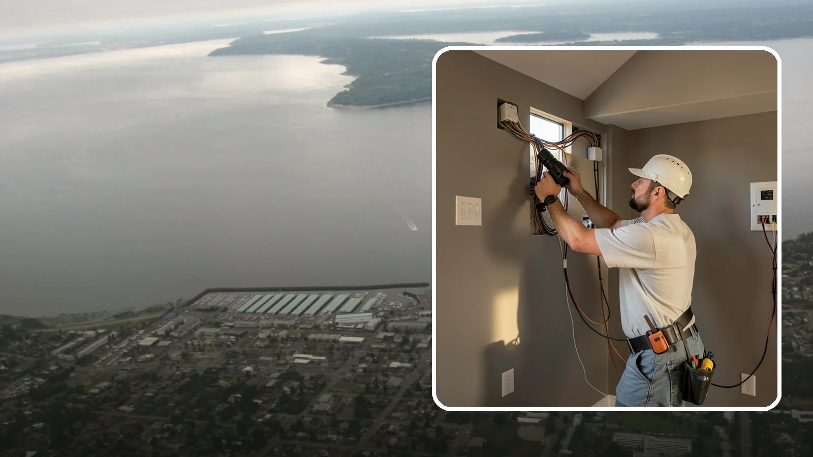 Home Theater Wiring in Des Moines, King County, WA - We run clean, hidden home theater wiring for immersive picture and surround sound without the cable clutter.