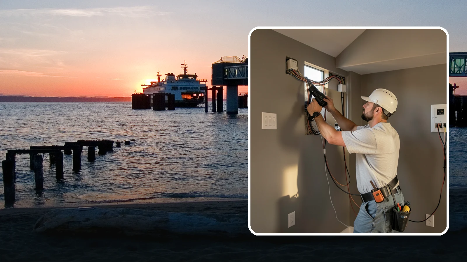 Home Theater Wiring in Edmonds, Snohomish County, WA - We run clean, hidden home theater wiring for immersive picture and surround sound without the cable clutter.