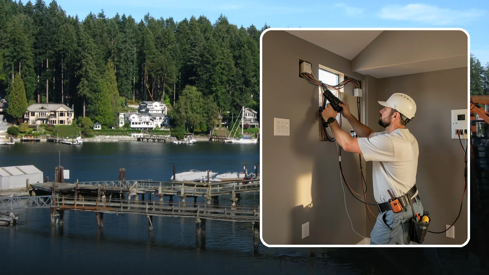 Home Theater Wiring in Gig Harbor, Pierce County, WA - We run clean, hidden home theater wiring for immersive picture and surround sound without the cable clutter.