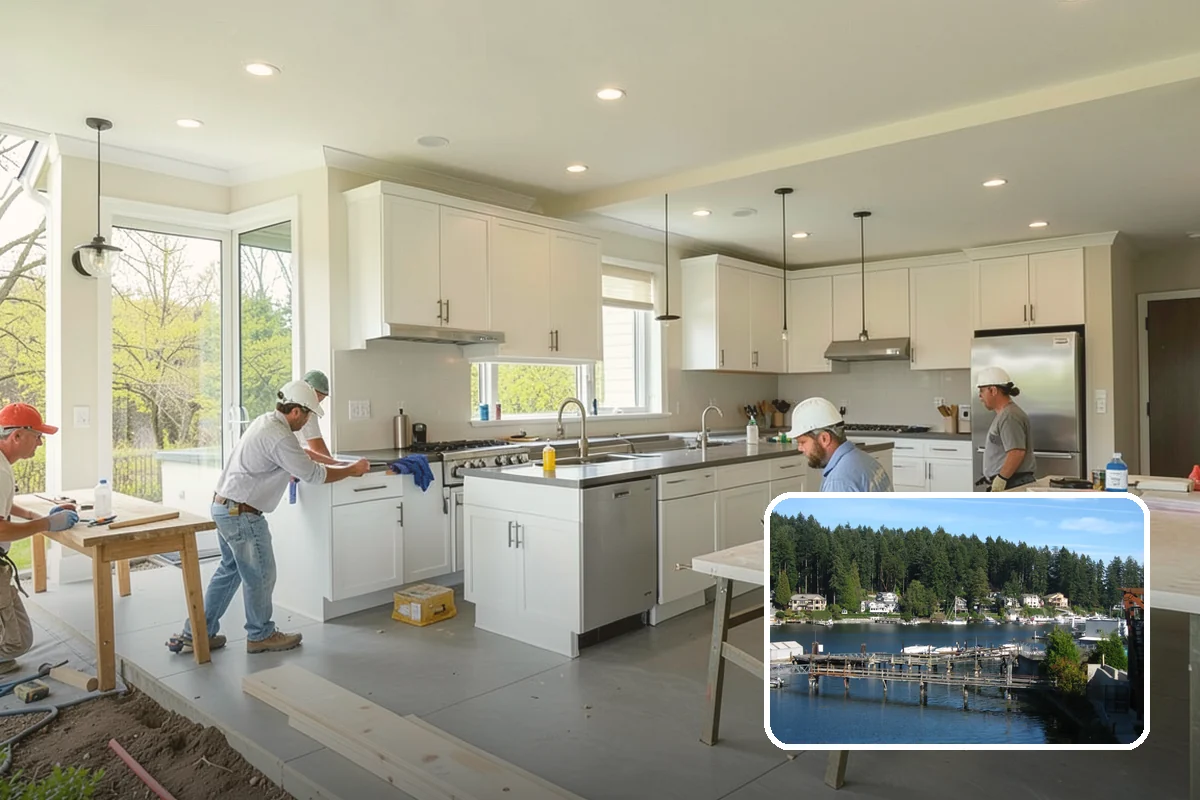 Home Theater Wiring in Gig Harbor, Pierce County, WA - Hidden wiring for a clean, clutter-free room