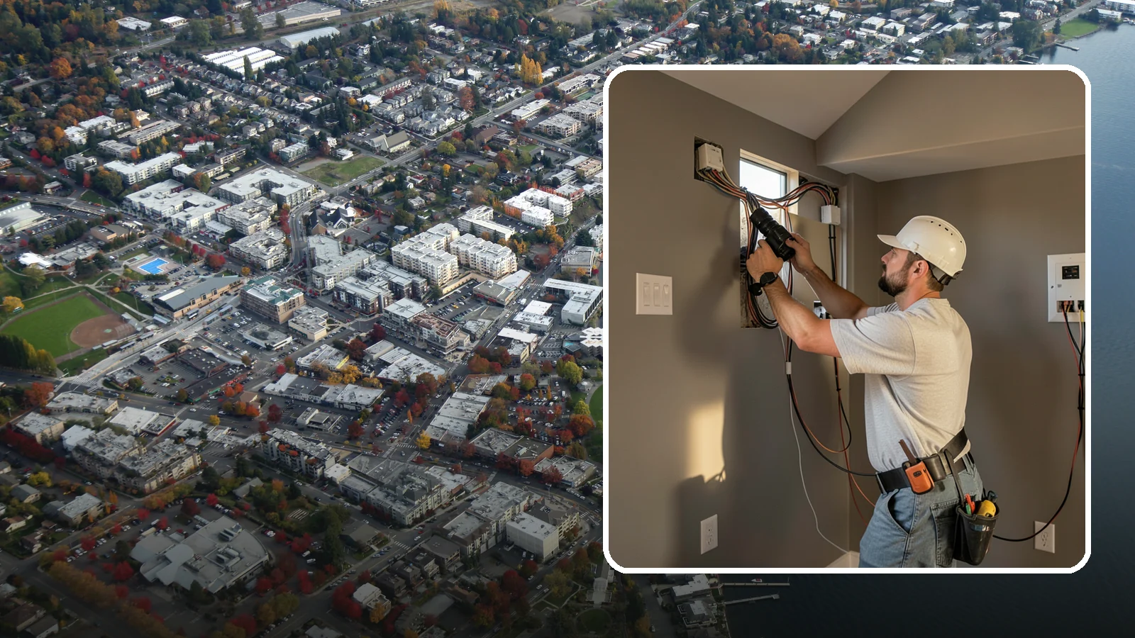 Home Theater Wiring in Kirkland, King County, WA - We run clean, hidden home theater wiring for immersive picture and surround sound without the cable clutter.