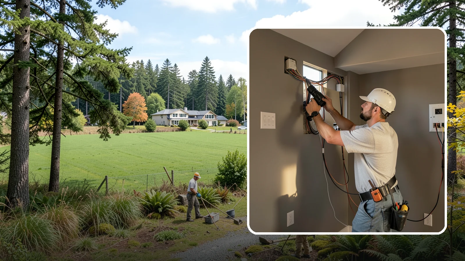 Home Theater Wiring in Lyman, Skagit County, WA - We run clean, hidden home theater wiring for immersive picture and surround sound without the cable clutter.