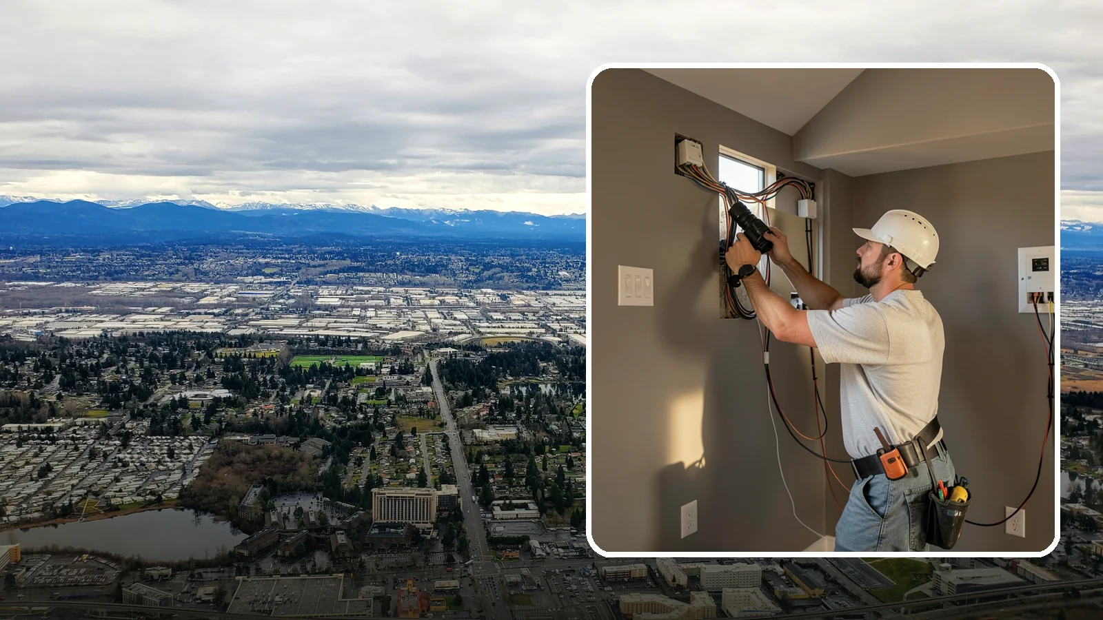 Home Theater Wiring in SeaTac, King County, WA - We run clean, hidden home theater wiring for immersive picture and surround sound without the cable clutter.