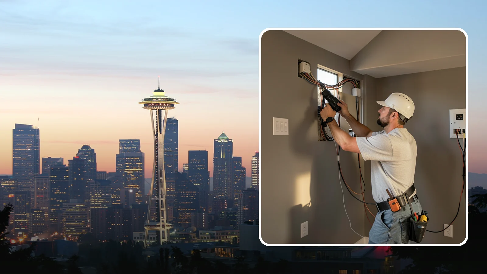 Home Theater Wiring in Seattle, King County, WA - We run clean, hidden home theater wiring for immersive picture and surround sound without the cable clutter.