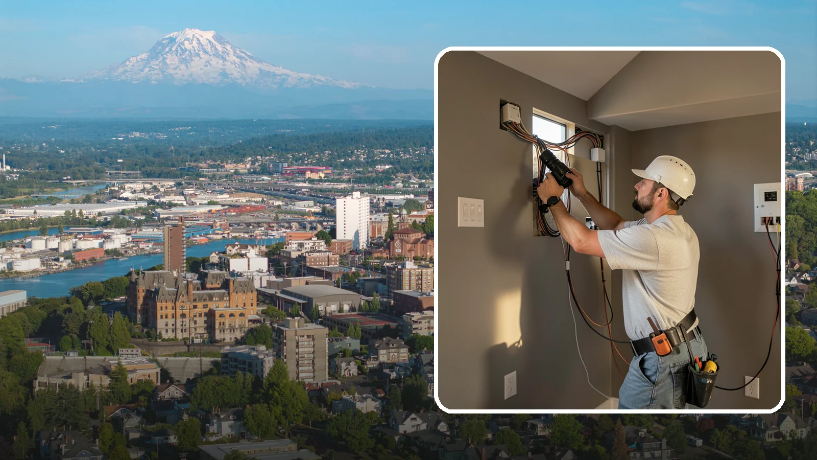 Home Theater Wiring in Tacoma, Pierce County, WA - We run clean, hidden home theater wiring for immersive picture and surround sound without the cable clutter.