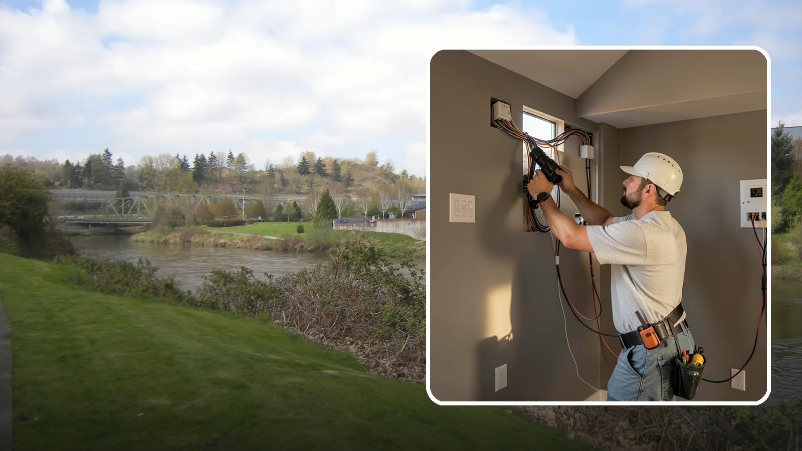 Home Theater Wiring in Tukwila, King County, WA - We run clean, hidden home theater wiring for immersive picture and surround sound without the cable clutter.