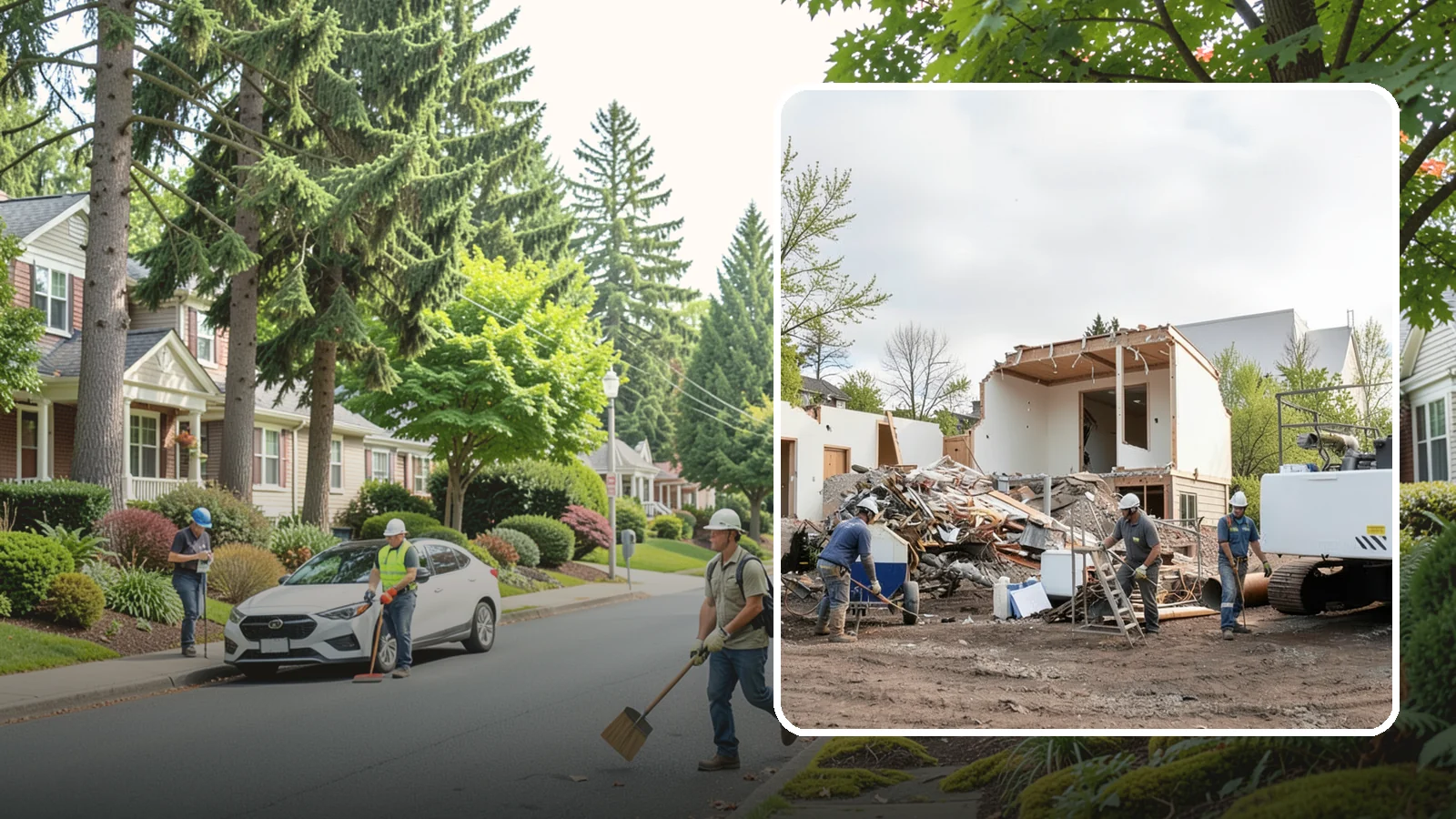 House Demolition in Beaux Arts Village, King County, WA - We safely demolish entire houses and clear the site so your Western Washington rebuild can start clean.