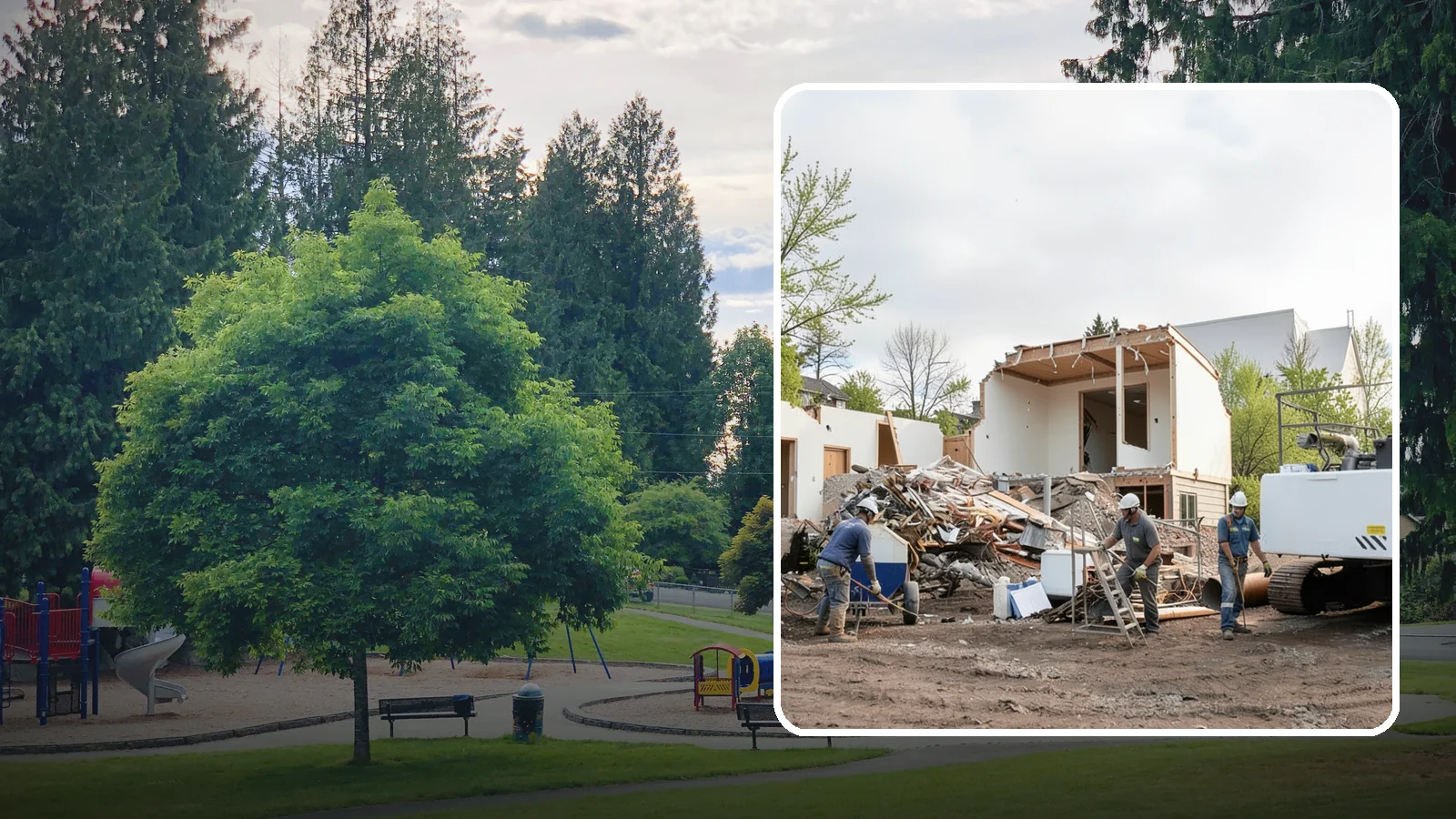 House Demolition in Bonney Lake, Pierce County, WA - We safely demolish entire houses and clear the site so your Western Washington rebuild can start clean.