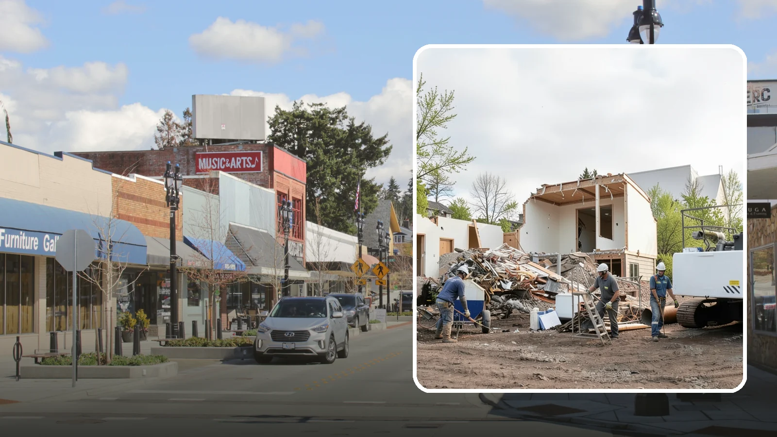 House Demolition in Bothell, King County, WA - We safely demolish entire houses and clear the site so your Western Washington rebuild can start clean.