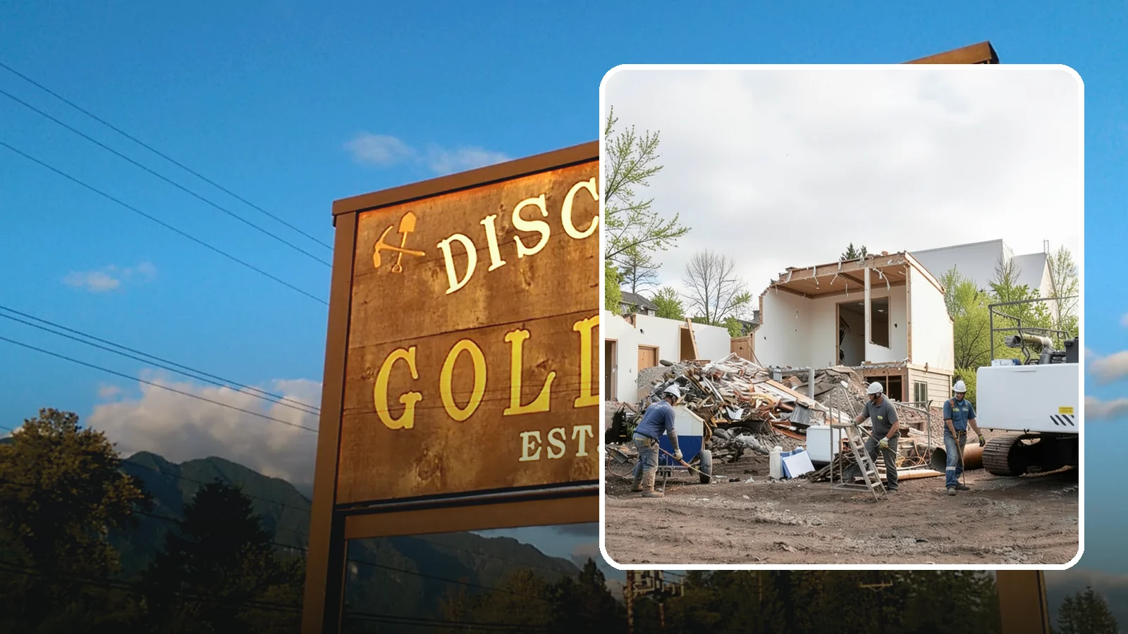 House Demolition in Gold Bar, Snohomish County, WA - We safely demolish entire houses and clear the site so your Western Washington rebuild can start clean.