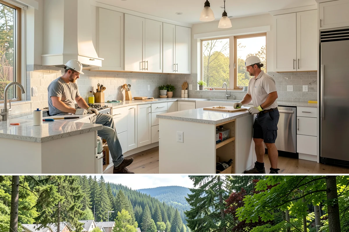 House Demolition in Lake Forest Park, King County, WA - House demolition runs in any season
