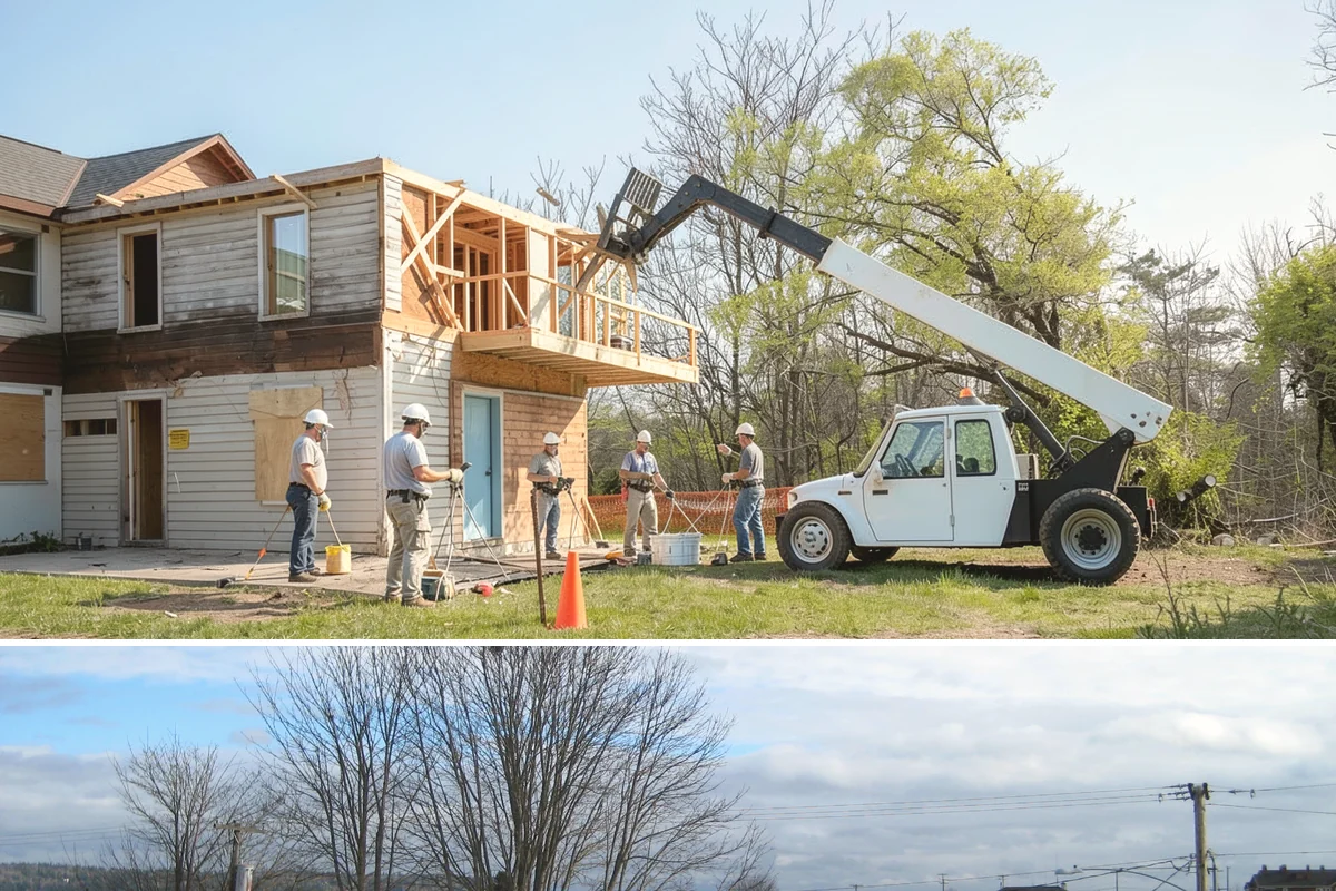 House Demolition in Langley, Island County, WA - House demolition runs in any season