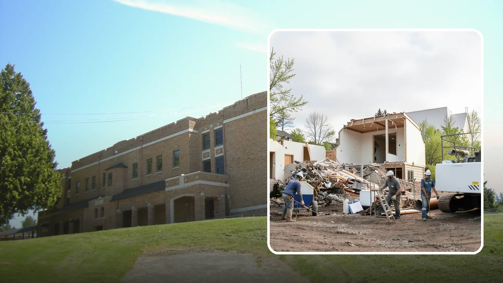 House Demolition in Maple Valley, King County, WA - We safely demolish entire houses and clear the site so your Western Washington rebuild can start clean.