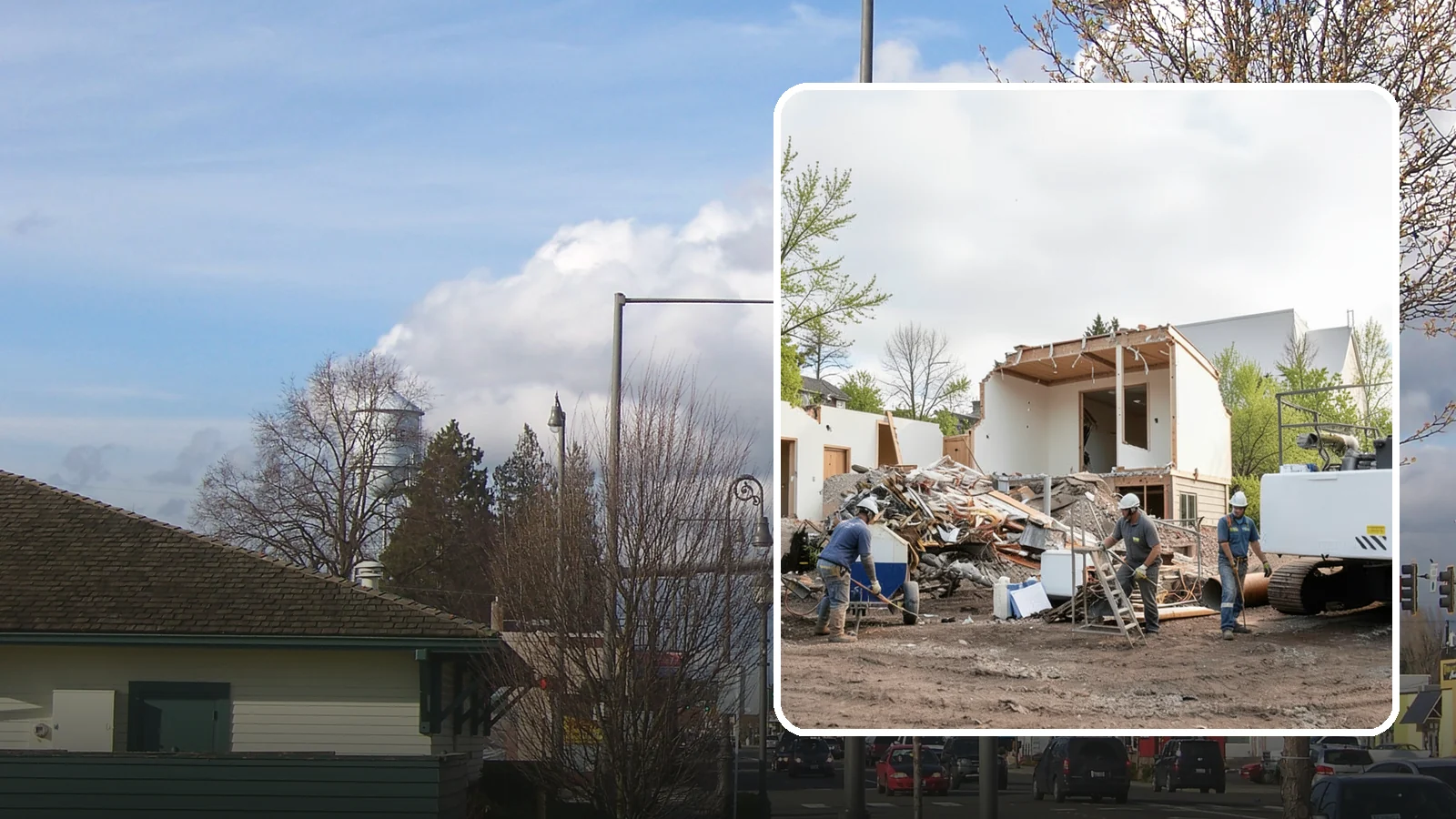 House Demolition in Marysville, Snohomish County, WA - We safely demolish entire houses and clear the site so your Western Washington rebuild can start clean.