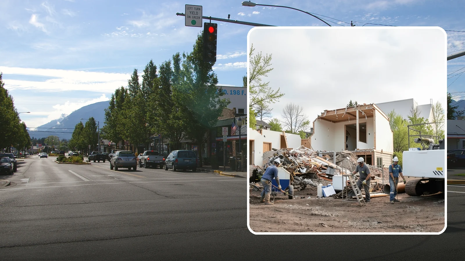 House Demolition in North Bend, King County, WA - We safely demolish entire houses and clear the site so your Western Washington rebuild can start clean.