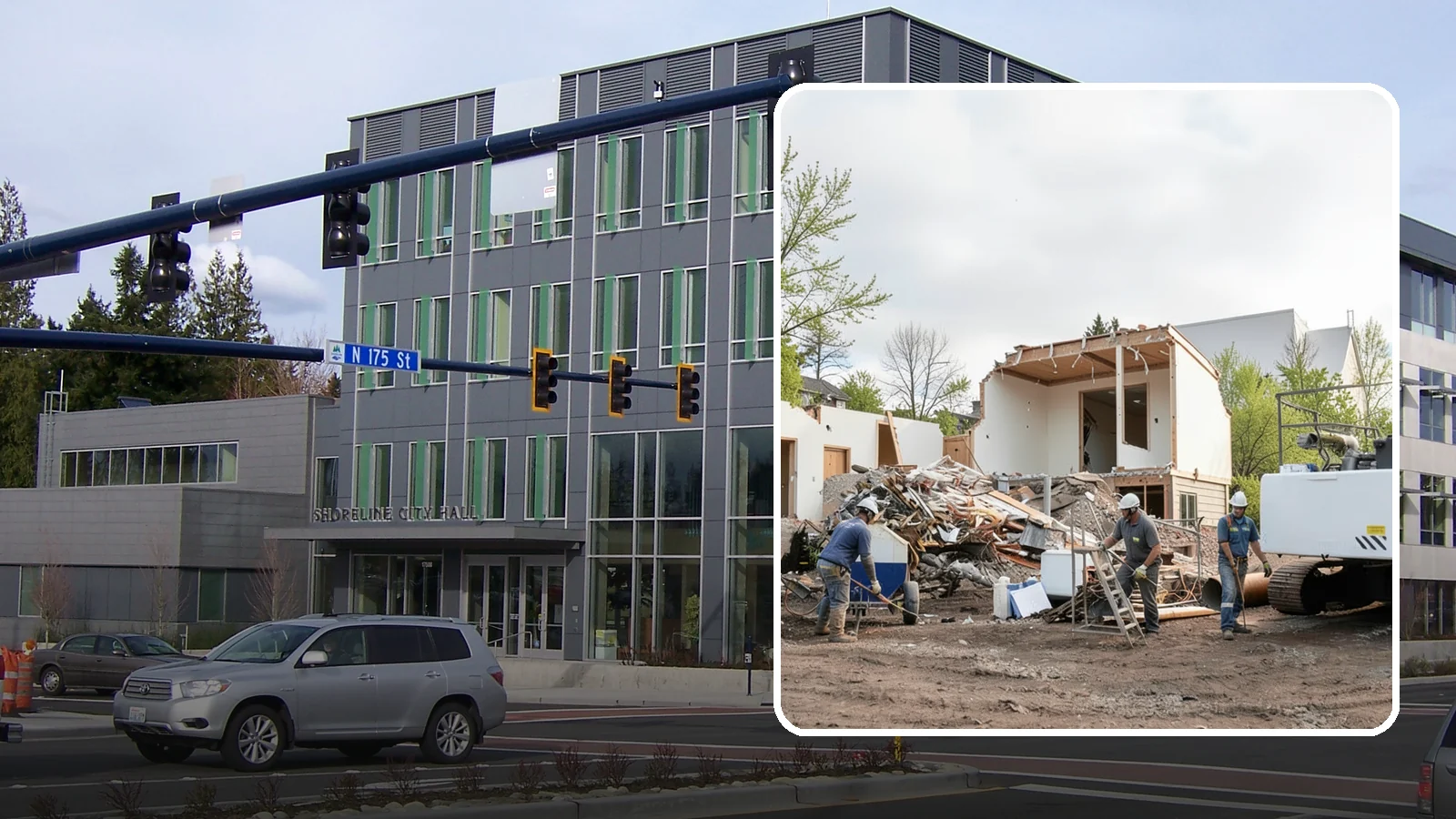 House Demolition in Shoreline, King County, WA - We safely demolish entire houses and clear the site so your Western Washington rebuild can start clean.
