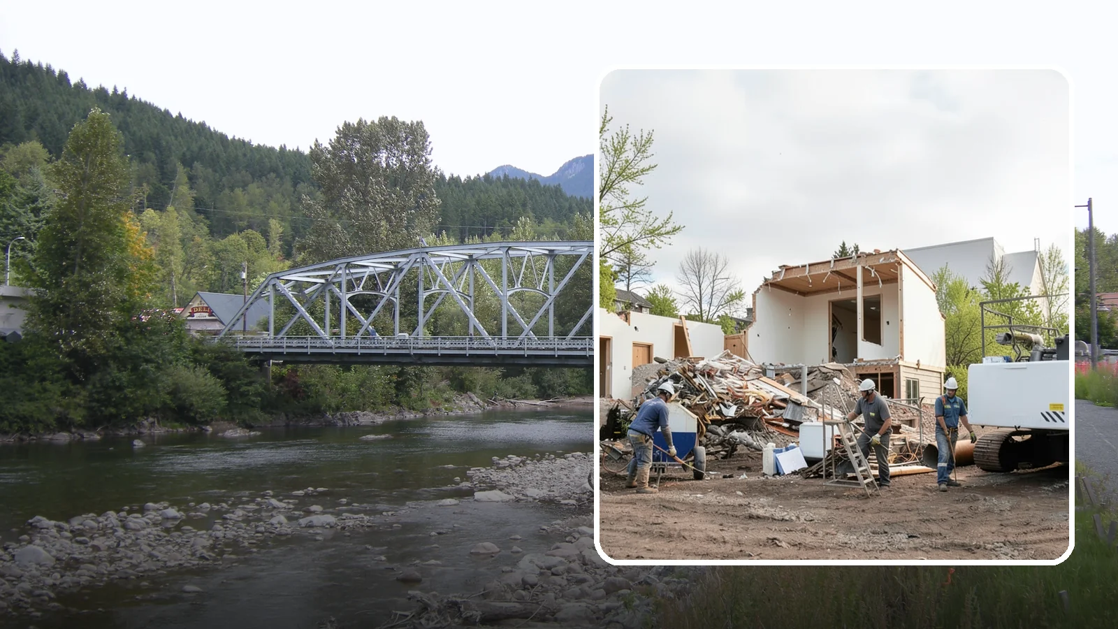 House Demolition in Skykomish, King County, WA - We safely demolish entire houses and clear the site so your Western Washington rebuild can start clean.