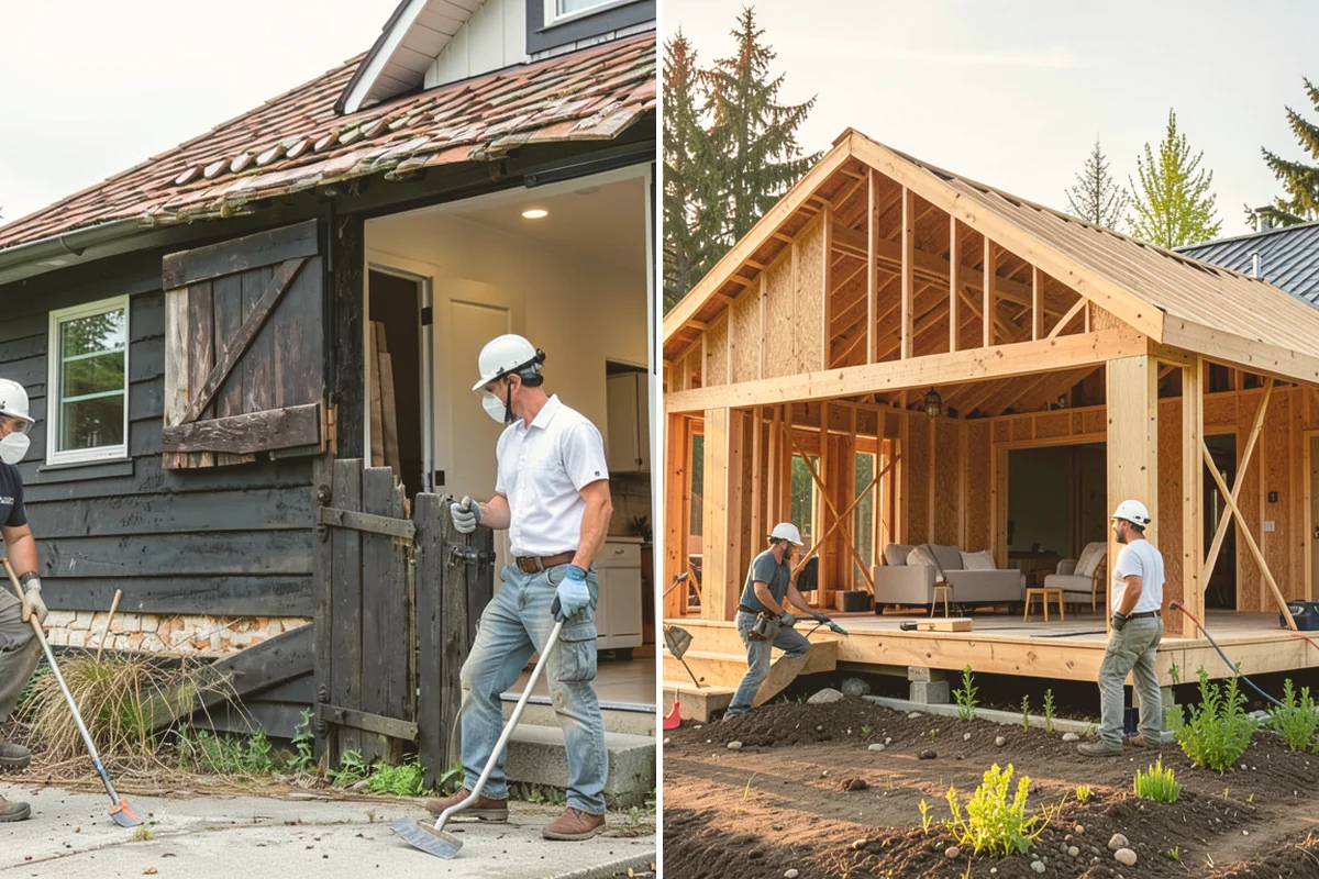 House Demolition in Stanwood, Snohomish County, WA - Pull demolition permits and schedule utility disconnects