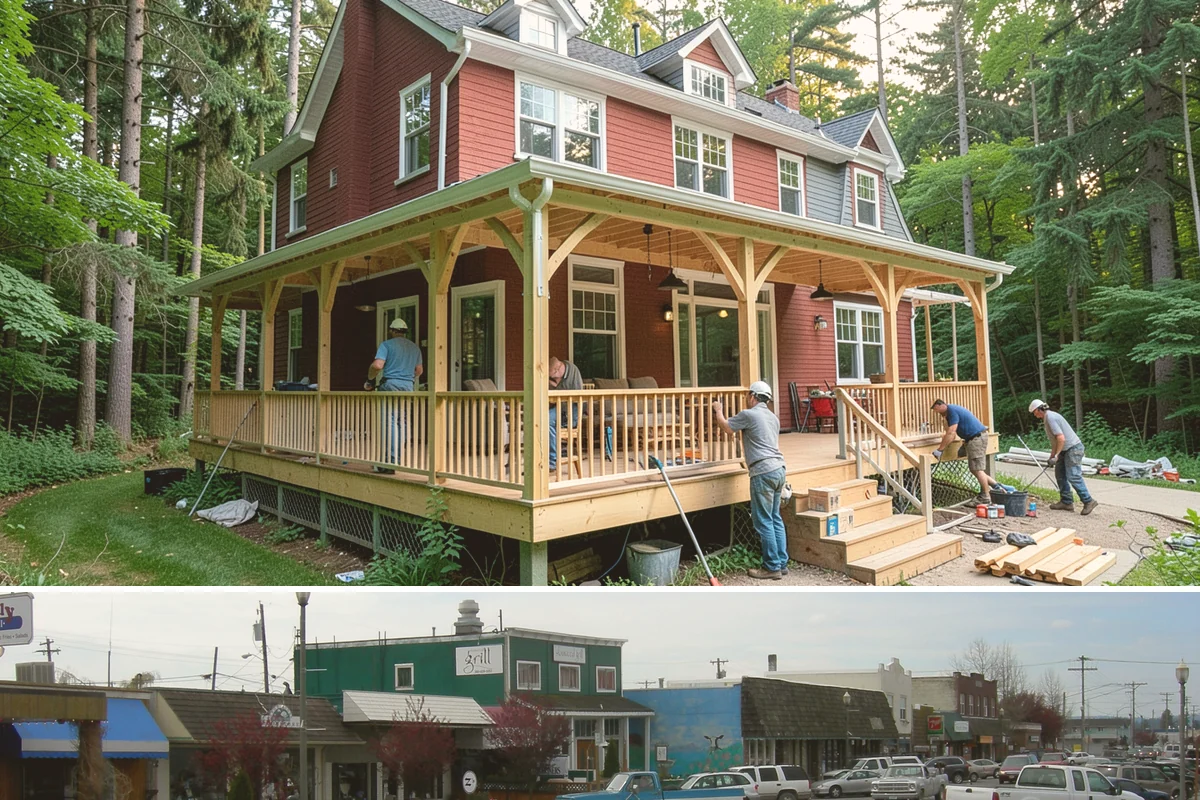 House Demolition in Stanwood, Snohomish County, WA - House demolition runs in any season