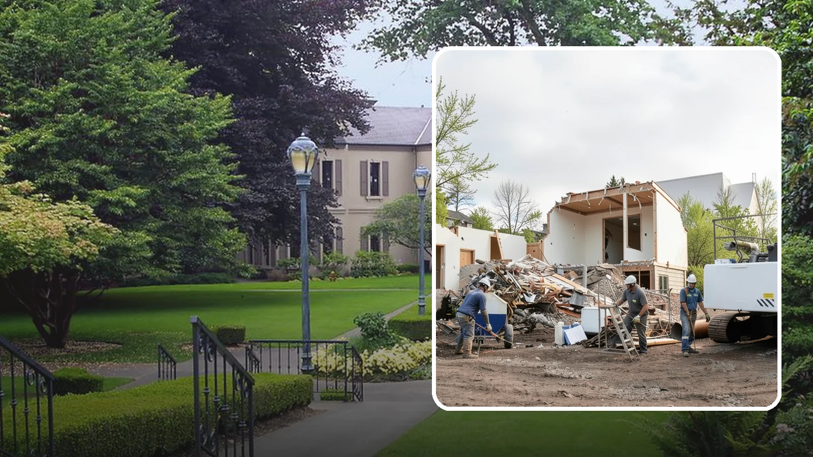 House Demolition in Woodinville, King County, WA - We safely demolish entire houses and clear the site so your Western Washington rebuild can start clean.