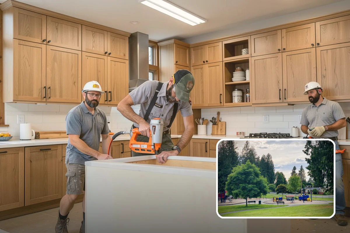 House Leveling in Bonney Lake, Pierce County, WA - Floors and walls returned toward their original plane