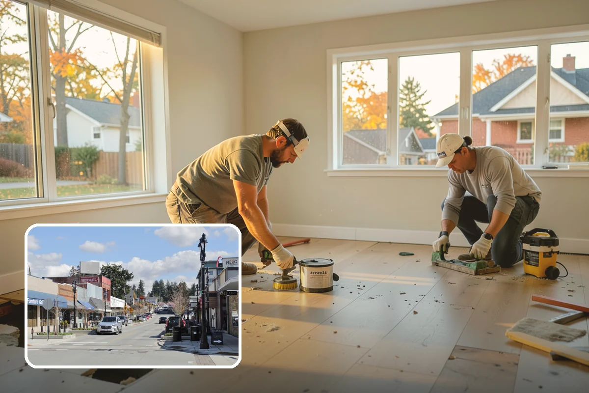 House Leveling in Bothell, King County, WA - Floors and walls returned toward their original plane
