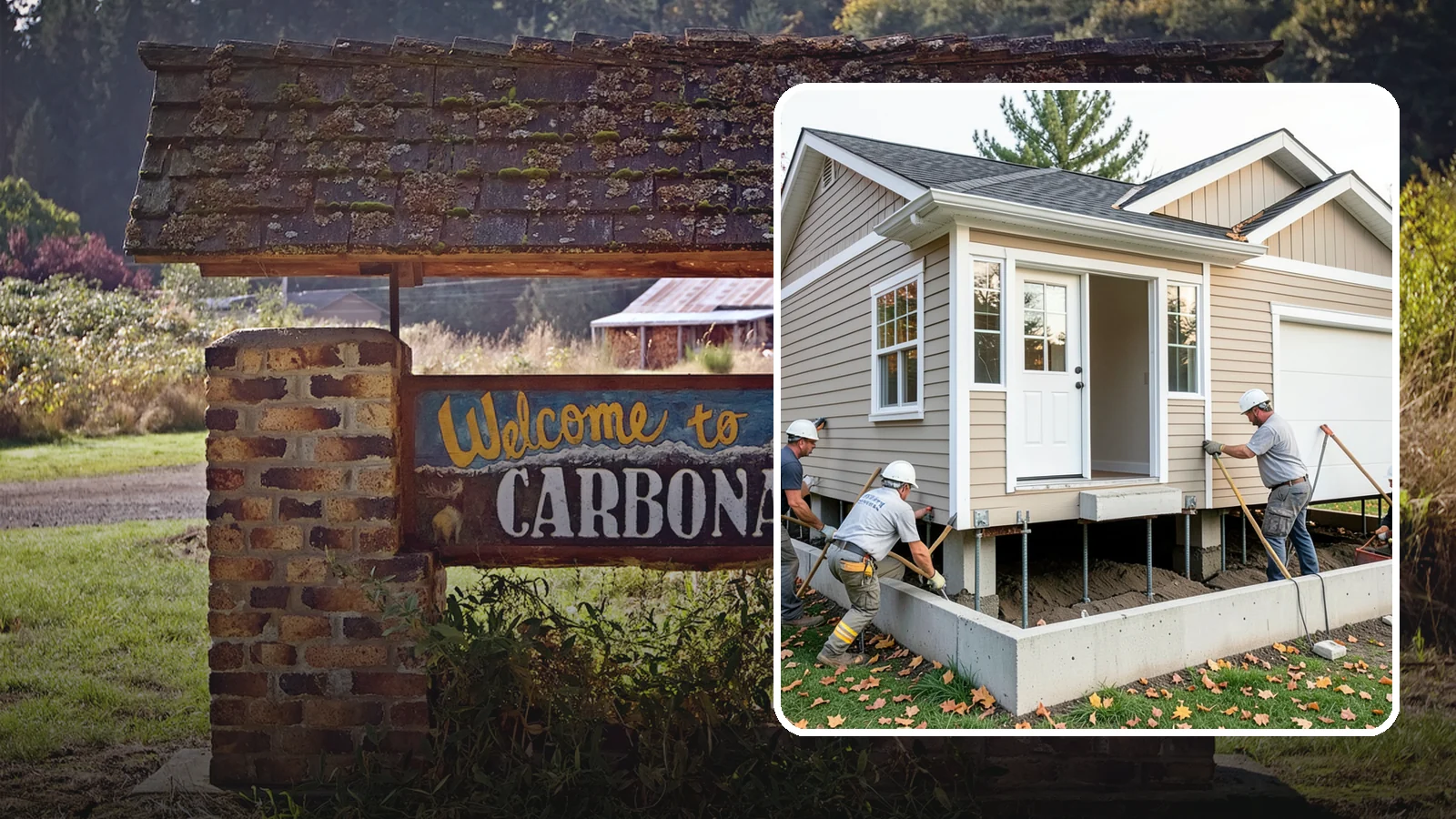 House Leveling in Carbonado, Pierce County, WA - We lift and level settled homes to close cracks, free sticking doors, and put the structure back on plane.