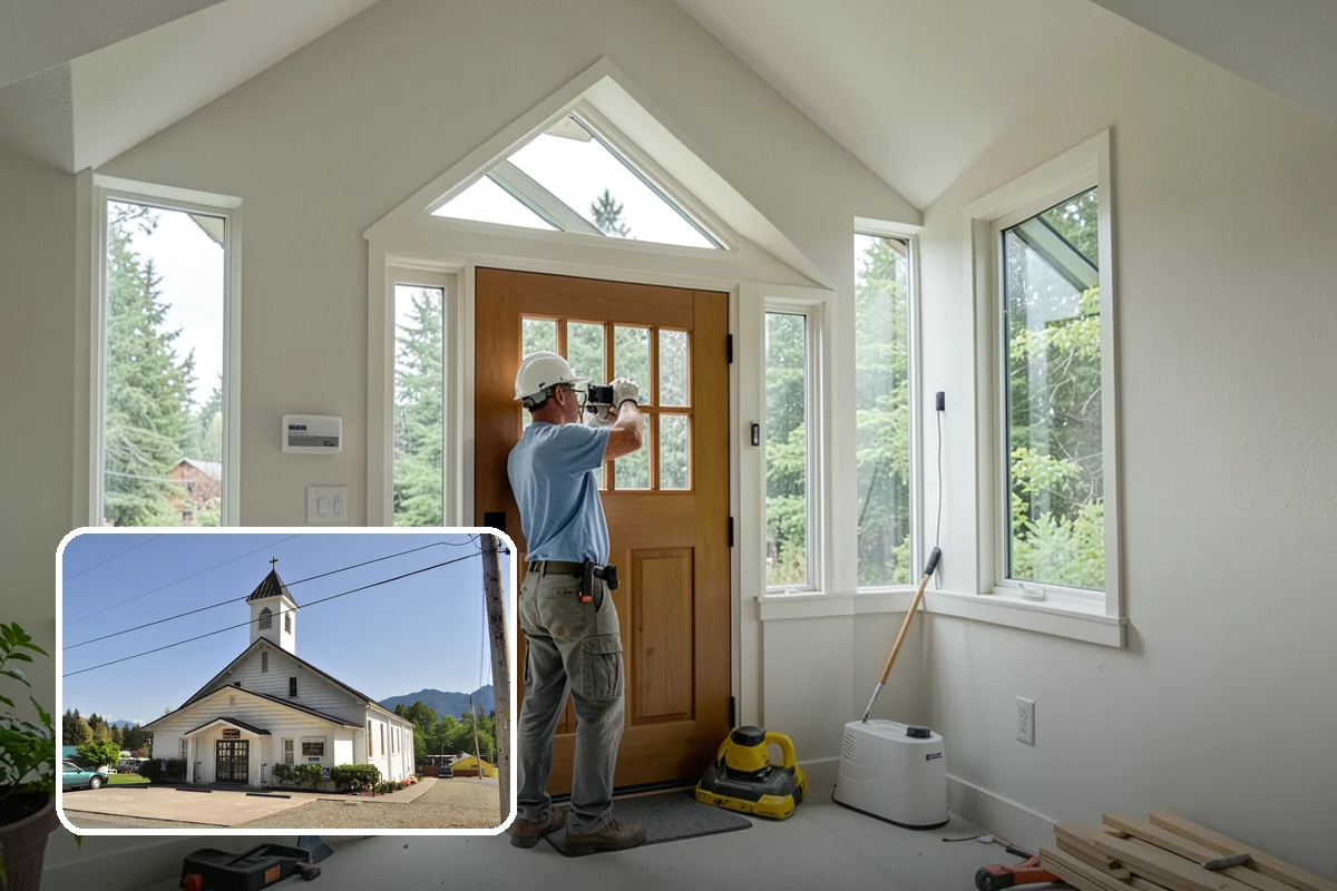 House Leveling in Concrete, Skagit County, WA - Floors and walls returned toward their original plane