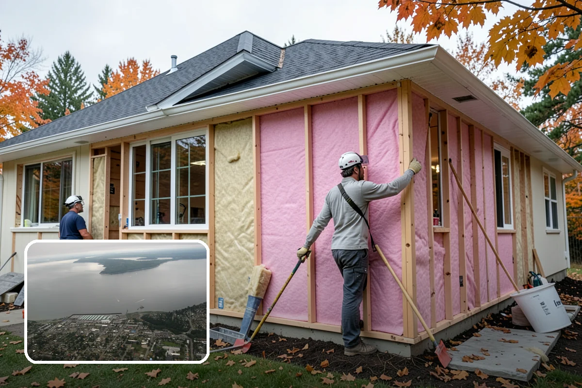 House Leveling in Des Moines, King County, WA - Floors and walls returned toward their original plane