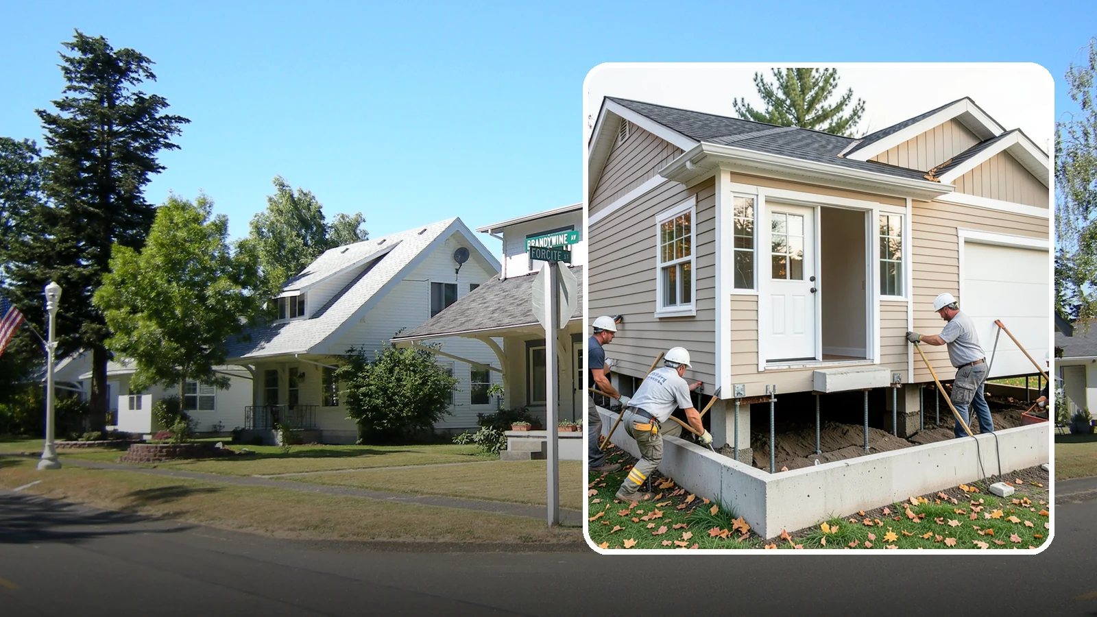 House Leveling in DuPont, Pierce County, WA - We lift and level settled homes to close cracks, free sticking doors, and put the structure back on plane.