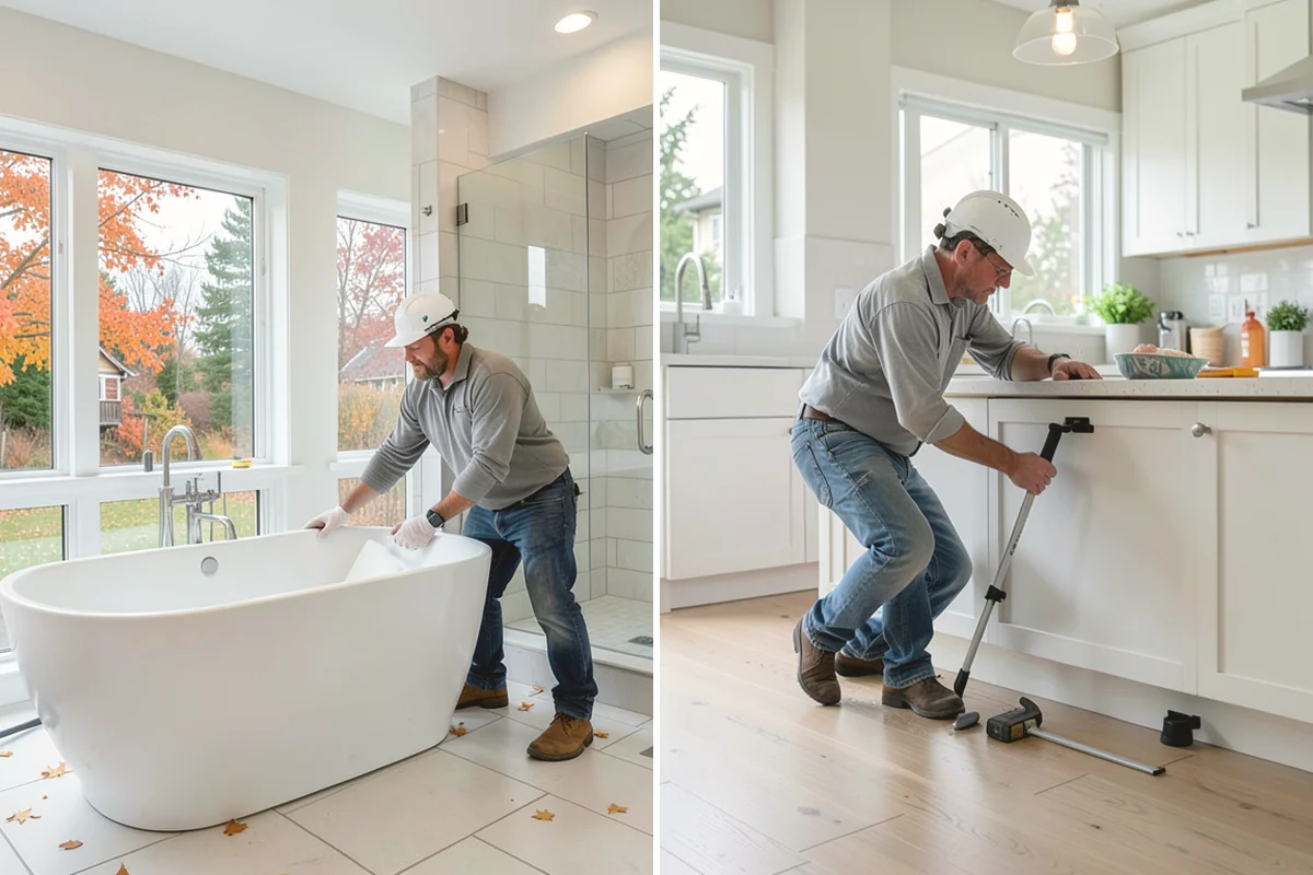 House Leveling in Duvall, King County, WA - Survey the home and map settlement across all areas