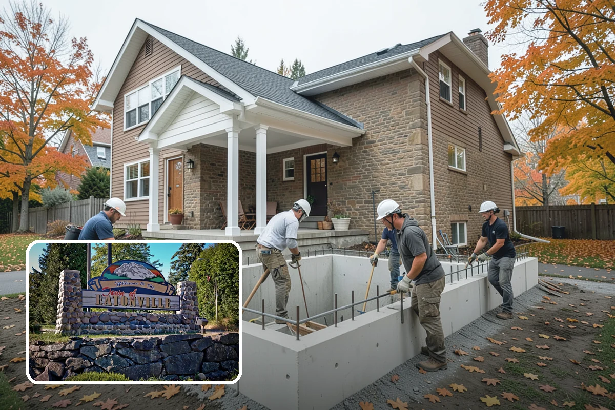 House Leveling in Eatonville, Pierce County, WA - Floors and walls returned toward their original plane