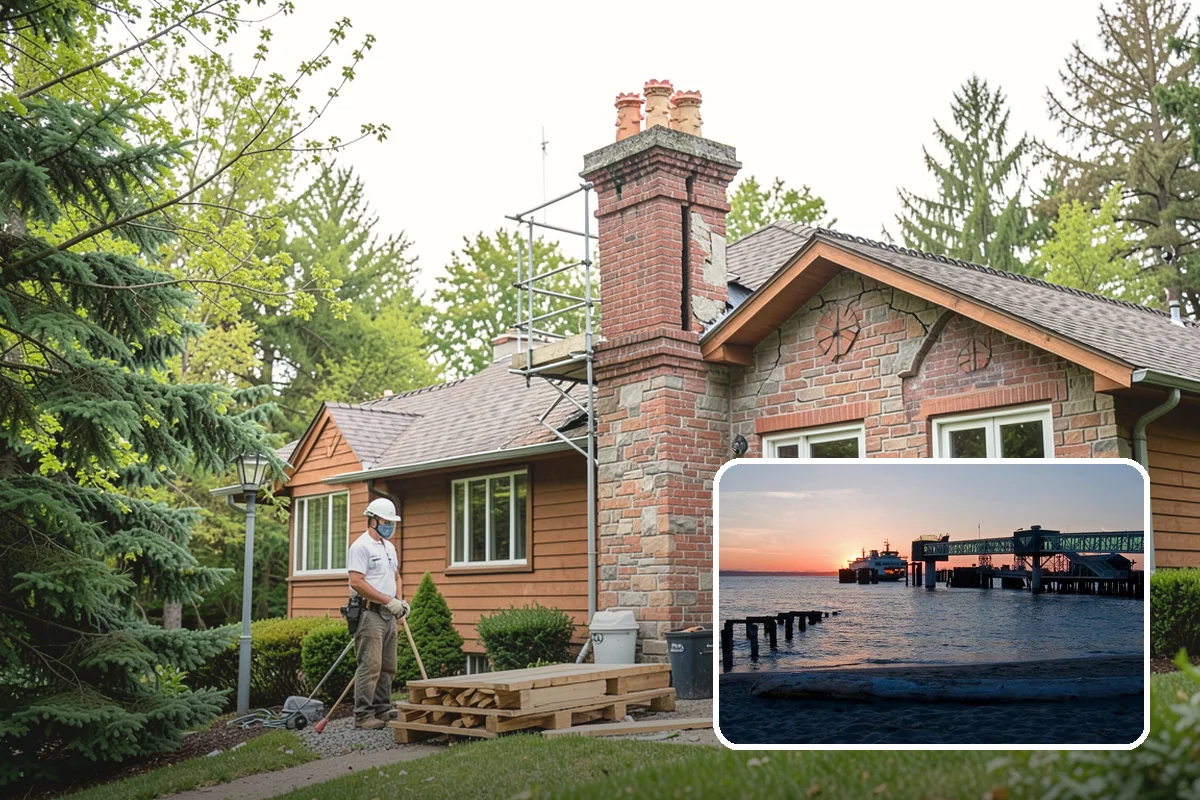 House Leveling in Edmonds, Snohomish County, WA - Floors and walls returned toward their original plane