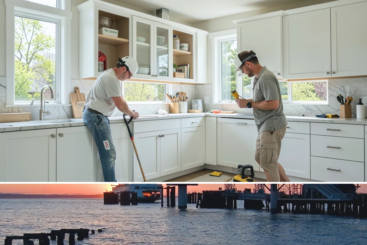House Leveling in Edmonds, Snohomish County, WA - House leveling holds best when done in drier, more stable soil conditions, so we often schedule it outside the wettest months.