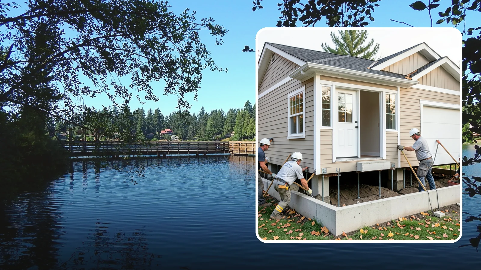 House Leveling in Federal Way, King County, WA - We lift and level settled homes to close cracks, free sticking doors, and put the structure back on plane.