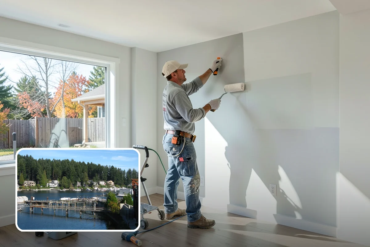 House Leveling in Gig Harbor, Pierce County, WA - Floors and walls returned toward their original plane