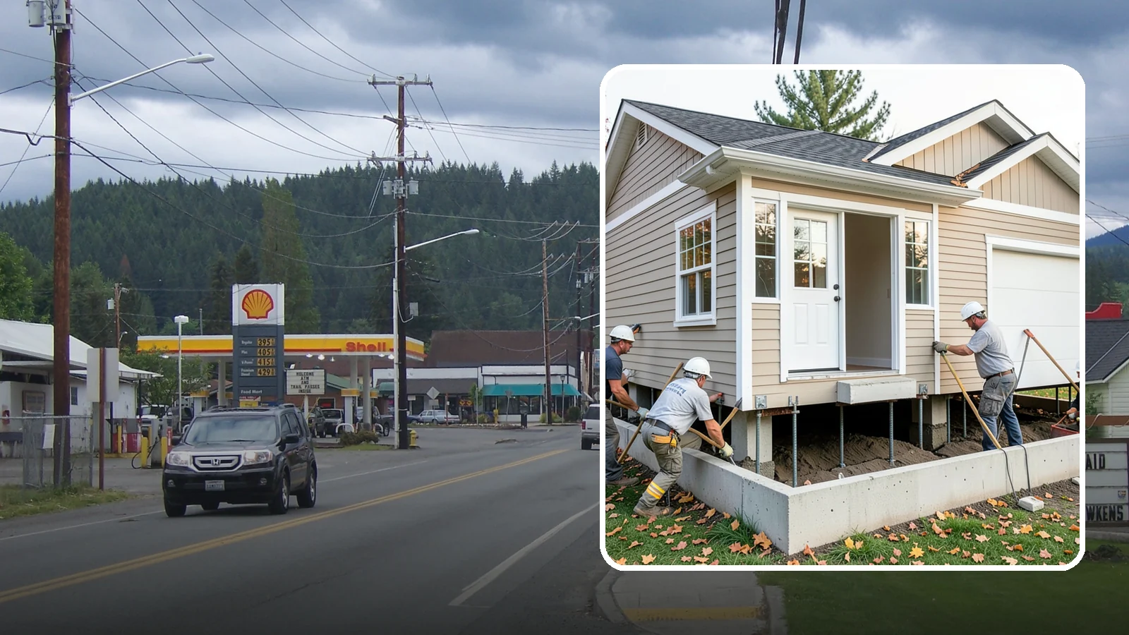 House Leveling in Granite Falls, Snohomish County, WA - We lift and level settled homes to close cracks, free sticking doors, and put the structure back on plane.