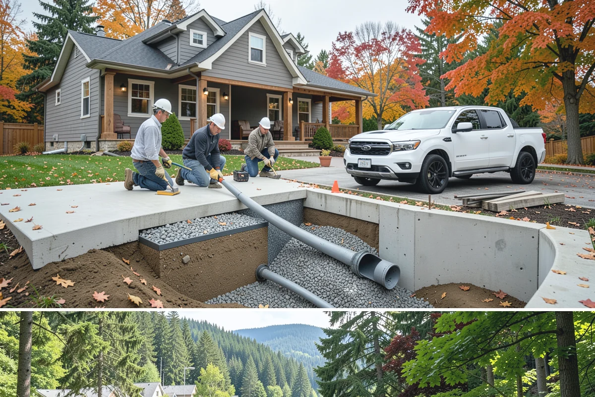 House Leveling in Lake Forest Park, King County, WA - House leveling holds best when done in drier, more stable soil conditions, so we often schedule it outside the wettest months.