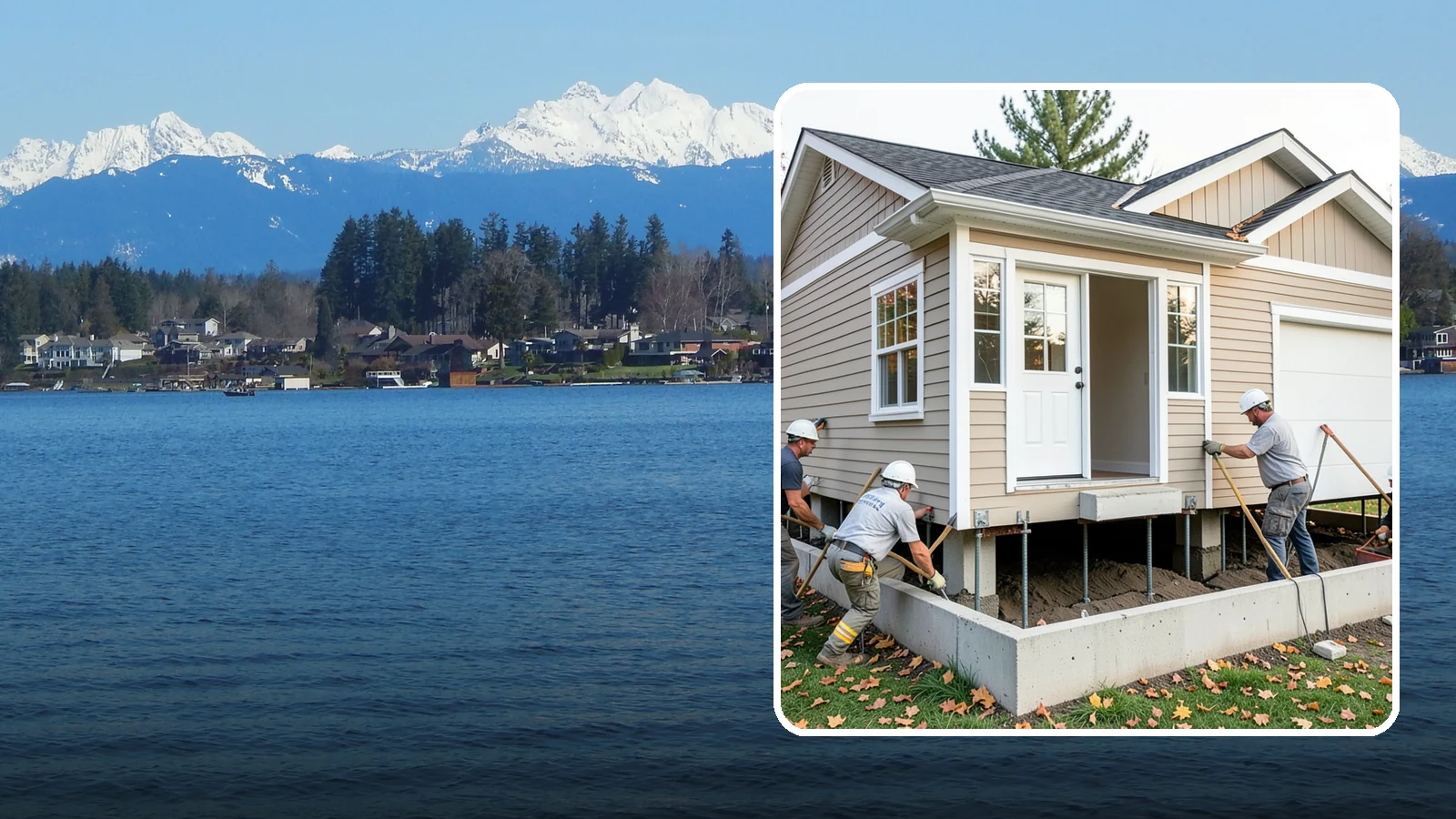 House Leveling in Lake Stevens, Snohomish County, WA - We lift and level settled homes to close cracks, free sticking doors, and put the structure back on plane.
