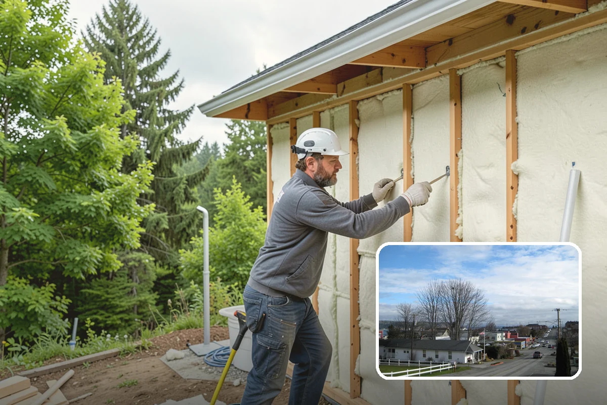 House Leveling in Langley, Island County, WA - Floors and walls returned toward their original plane
