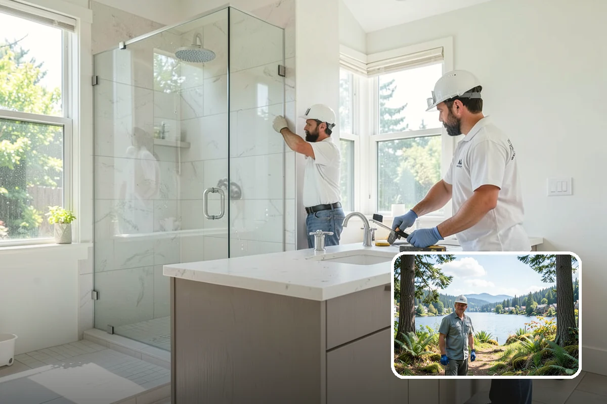 House Leveling in Milton, King County, WA - Floors and walls returned toward their original plane