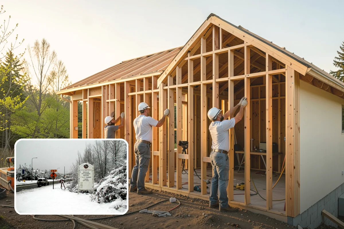 House Leveling in Newcastle, King County, WA - Floors and walls returned toward their original plane