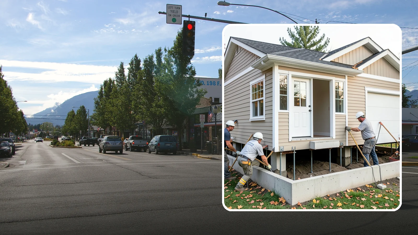 House Leveling in North Bend, King County, WA - We lift and level settled homes to close cracks, free sticking doors, and put the structure back on plane.