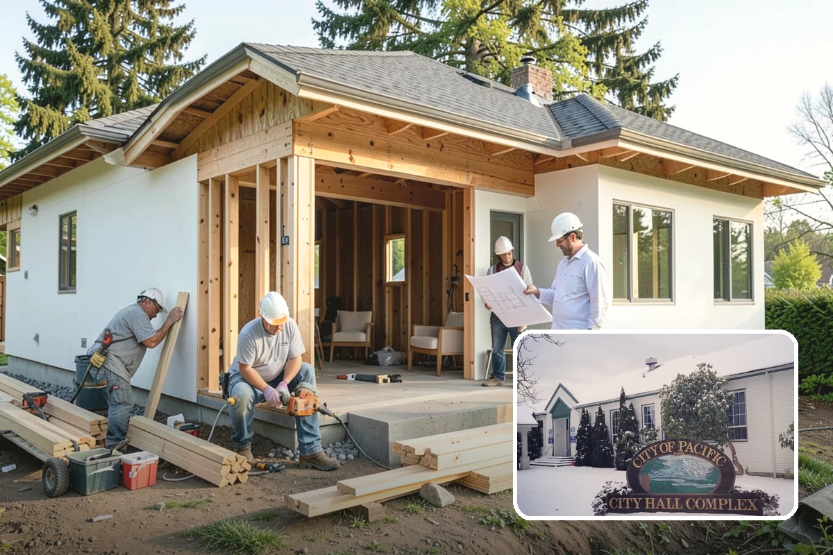 House Leveling in Pacific, King County, WA - Floors and walls returned toward their original plane