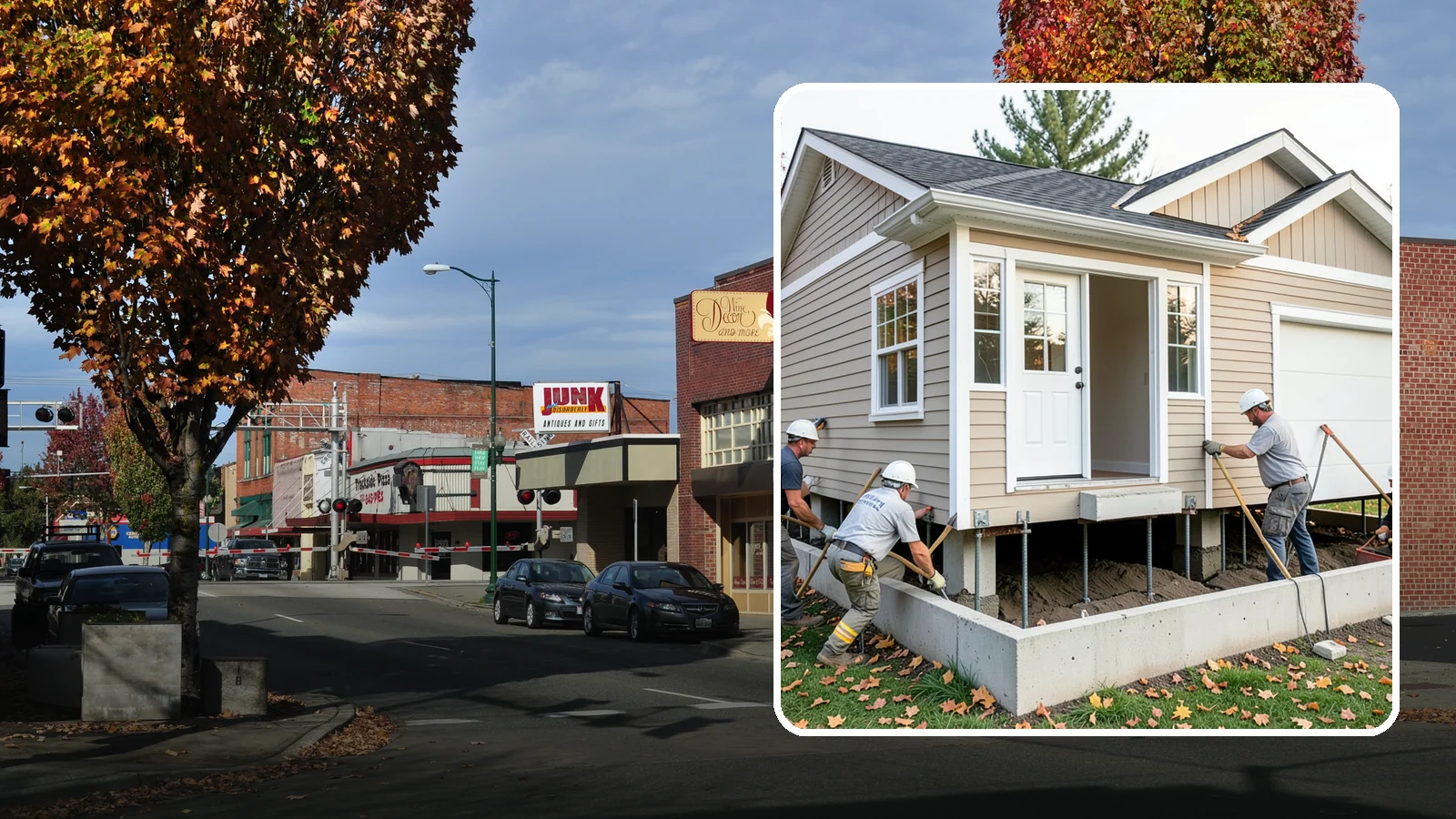 House Leveling in Puyallup, Pierce County, WA - We lift and level settled homes to close cracks, free sticking doors, and put the structure back on plane.