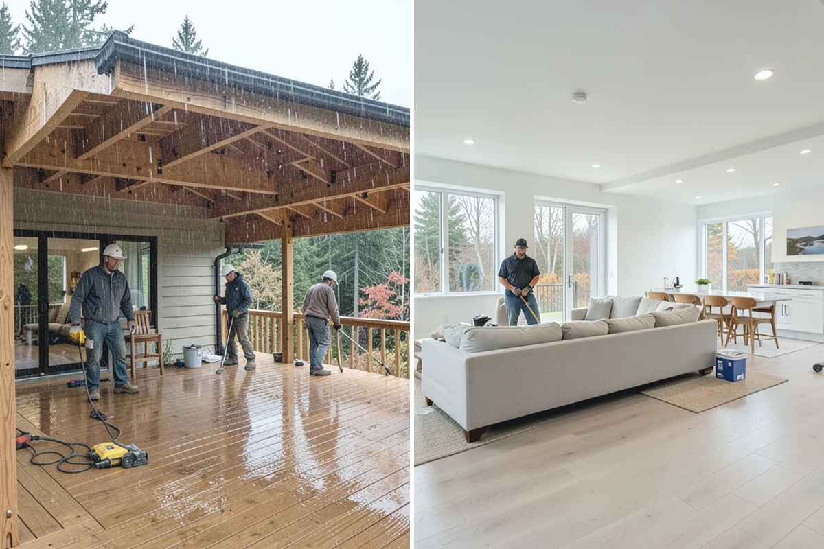 House Leveling in Redmond, King County, WA - Survey the home and map settlement across all areas