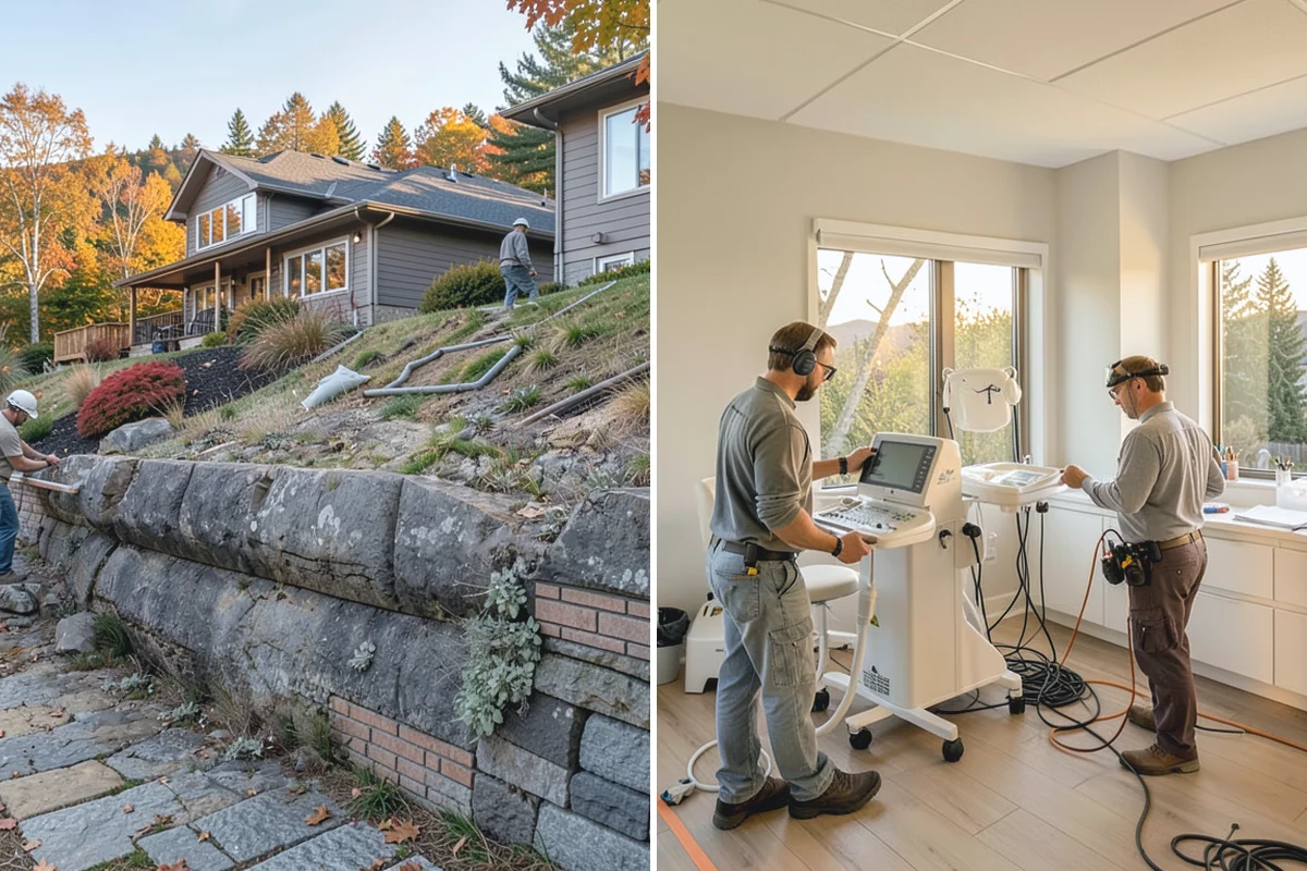House Leveling in Renton, King County, WA - Survey the home and map settlement across all areas